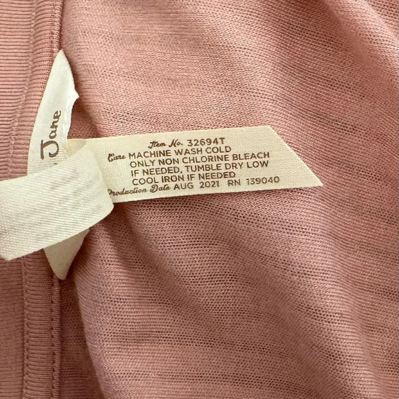 Matilda Jane | Ryanne Henley Top Ribbed Scoop Neck Pink Long Sleeve - Picture 7 of 7